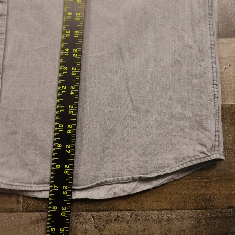 UNTUCKit Button Up Shirt Men’s XL Gray Utility Workwear Cotton Casual - Picture 4 of 7